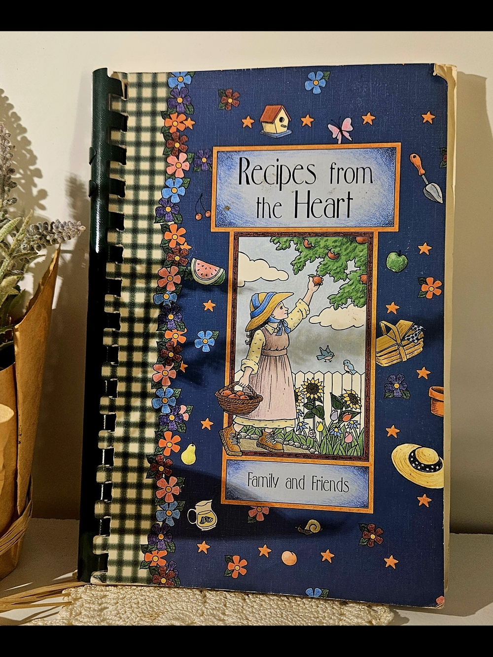 Recipes from the Heart Family and Friends Recipe Book - Blue